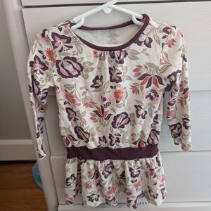 Tea Collection Floral Kids Dress - Purple and Pink